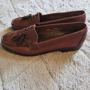 G.H. Bass & Co. Tassel Brown Leather Loafers